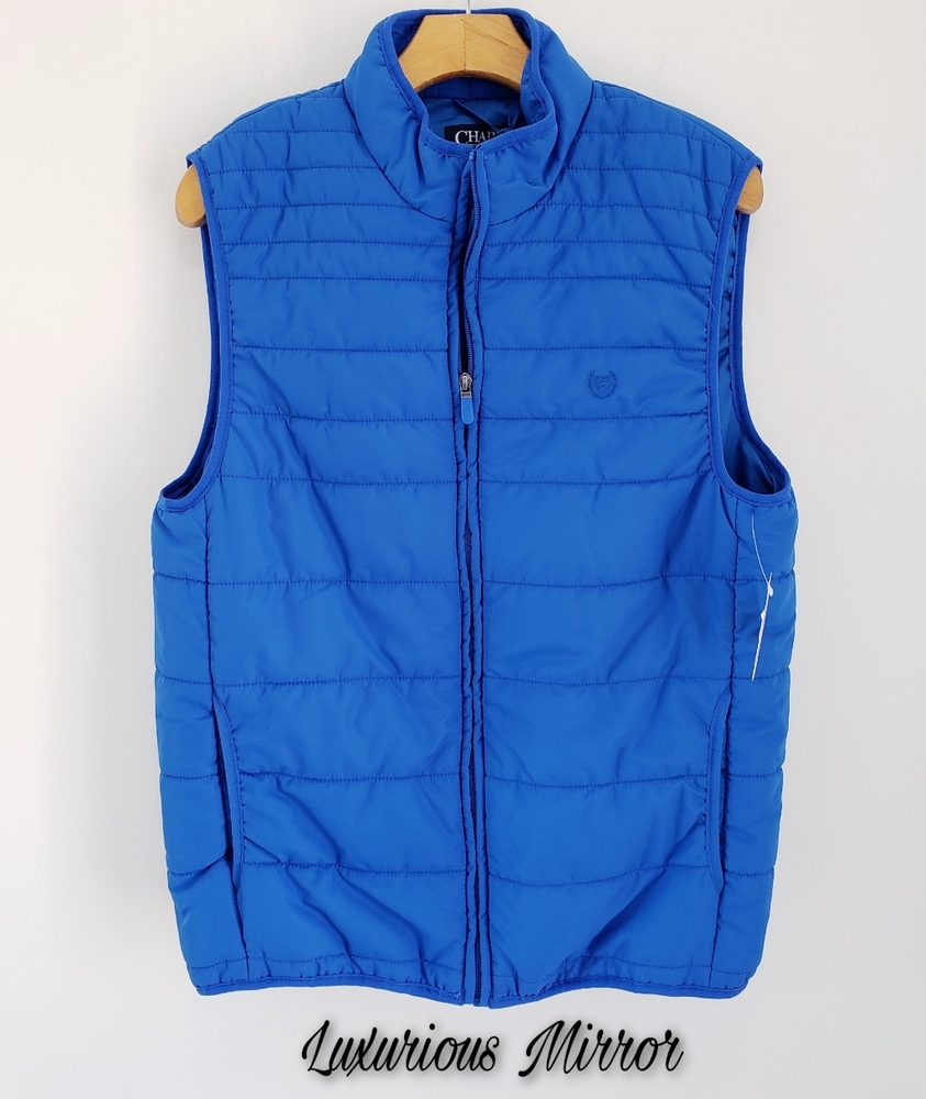 Sold! Chaps Tropic Roy Packable Zip Up Vest - Picture 1 of 6